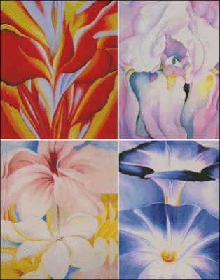 (image for) Georgia O'Keeffe Flowers 1 - Large
